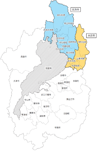 湖北広域行政事務センター管内図